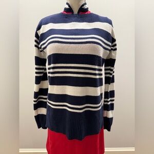 Puma Dark Blue Striped Knit Sweater